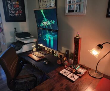 Been feeling proud of my eclectic little desk setup lately and thought I'd share.