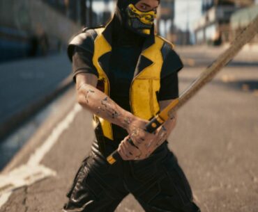 Why settle for the scorpion action figure when you can become him 😂