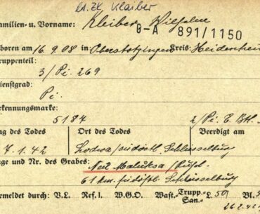 Translation of a German personnel record?