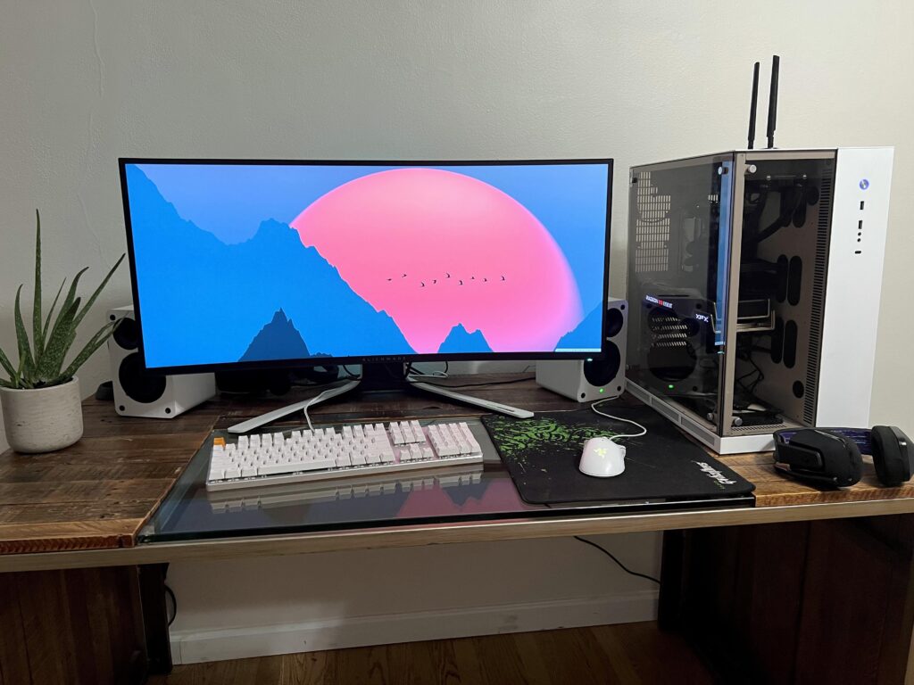 Just got a new ultrawide and speakers to complete the look.
