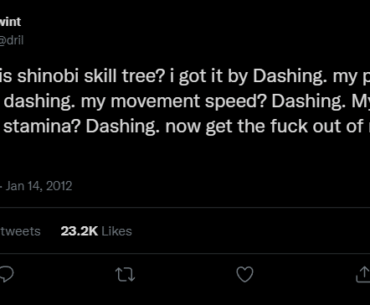 only way I'm earning shinobi xp: