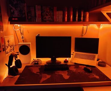 I rearranged the layout to make space for the PC I'll build in the next month