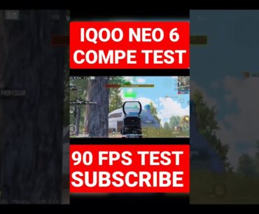 IQOO NEO 6 COMPETITIVE TEST AFTER UPDATE 90 FPS GAMING TEST #bgmi #iqooneo6 #shorts