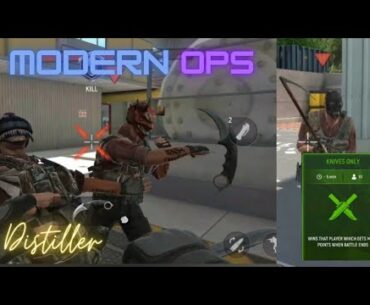Modern Ops FPS game. Knives only - Distiller. Online game. #modernops