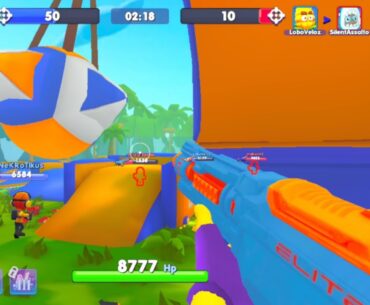 Nerf War | Amusement Park Battle 5 Victory (Nerf FirstPerson Shooter)