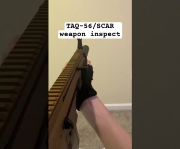 TAQ-56 weapon inspect MW2 #airsoft #reload #guns #videogames #callofduty #firstpersonshooter #gun
