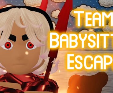 Team Babysitter Escape! (TEAMWORK OBBY) - Roblox Obby Gameplay Walkthrough No Death[4K]