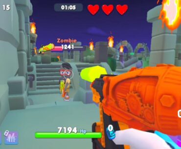 Nerf War | Zombie Strike Zombie maze Gameplay #38 (Nerf First Person Shooter)