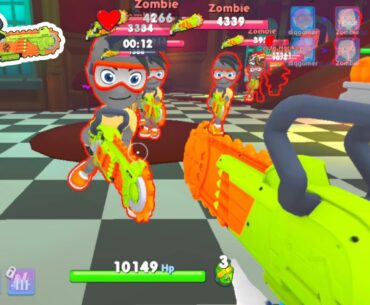 Nerf War | Zombie Party Event | Zombie house Gameplay #40 (Nerf First Person Shooter)