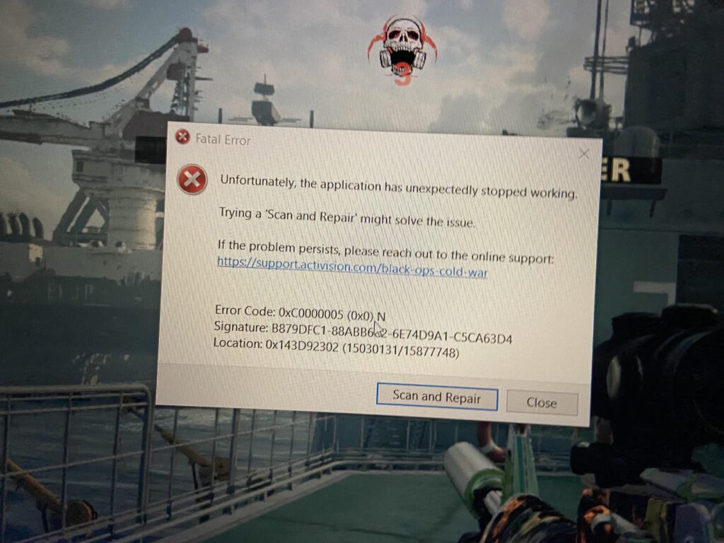 Is there a fix to this error?