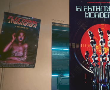 "Terminator" was called "Electronic Murderer" in Poland. I think this is the source of the film poster in the Japantown apartment.