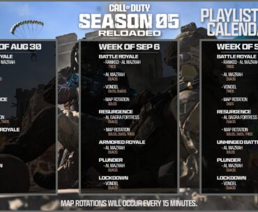 Week of September 13th Playlist Calendar