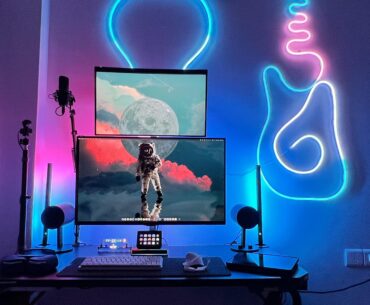 Workstation at night