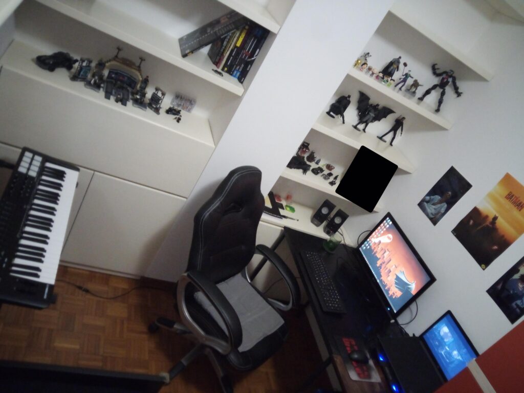 Moved to a new place. My study is smaller, but I'm rather pleased with how I managed the space.
