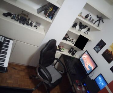 Moved to a new place. My study is smaller, but I'm rather pleased with how I managed the space.