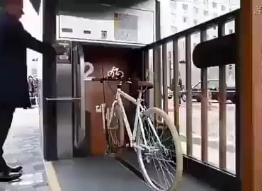 Underground bicycle parking... guess where!