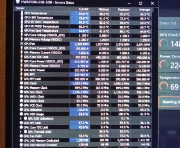 Are these GPU temperatures safe? I'm more talking about the VRM temps and the other sensors