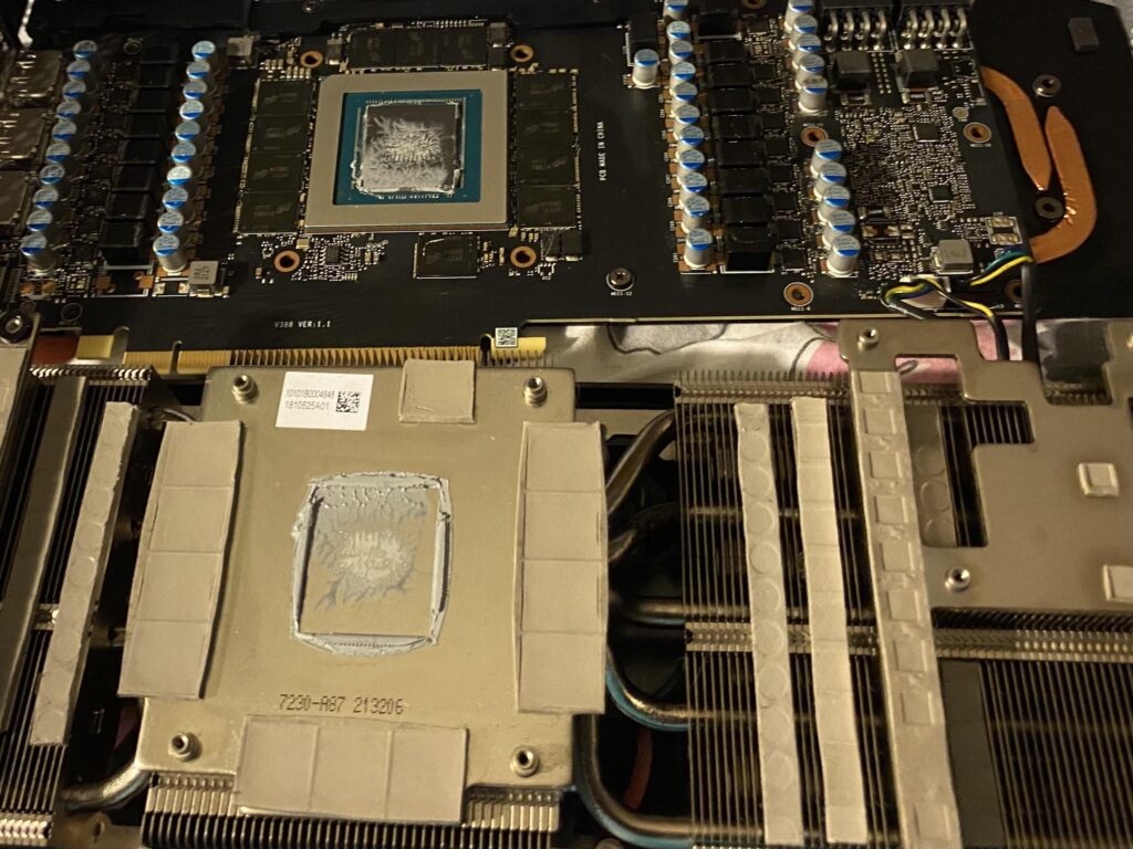 Bad paste contact on new gpu?