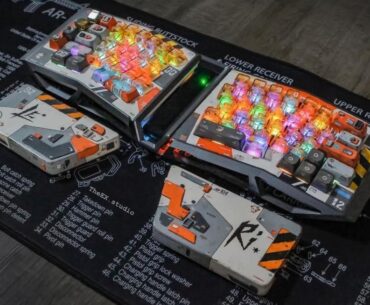 I started building my cyberpunk/mecha desk setup for a year, and this is where I got until today