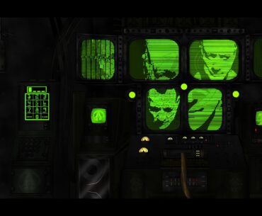 Does anyone know who the guy on Rushmore's monitors actually is
