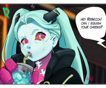 Rebecca can squish your cheeks (By NagaiNosfw)