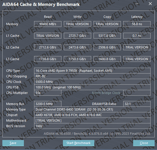 AM5 DDR5 Hynix dual rank 2x32 overclock results - 6400mt 2133 fclk
