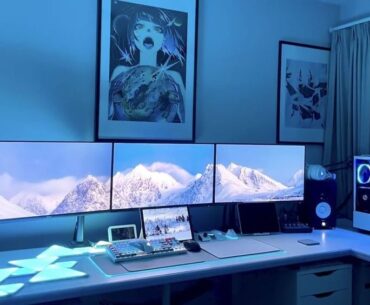 I'm trying to change my computer setup from a pink to blue theme and it's going ok.