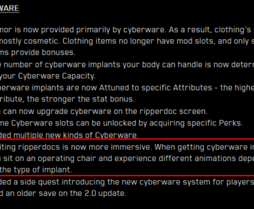 In 2.0 patch notes, anyone experienced this yet?