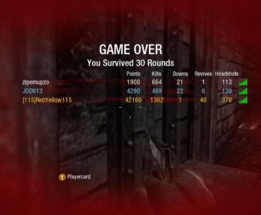 I love bo1 der riese its a lot of fun! I helped these guys get to a high round! I can always respect people who don’t rage quit the second they go down! :D
