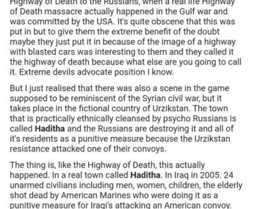 Love or Hate CoD this is reprehensible historical revisionism