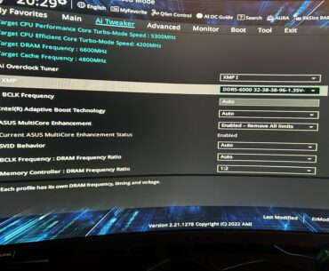 Updated BIOS, copied over previous settings and now won't boot