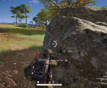 Weird bug after using self aed and getting a kill