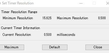 Is there a way to permanently set system/windows timer resolution to 0.5?