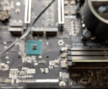 REPAIRED A DEAD W480 VISION D!!! A single resistor was damaged and was preventing the Vcore VRM from turning on