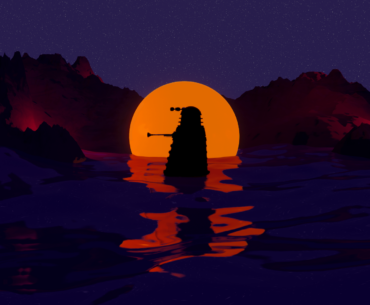 Cyberpunk Dalek Sunset