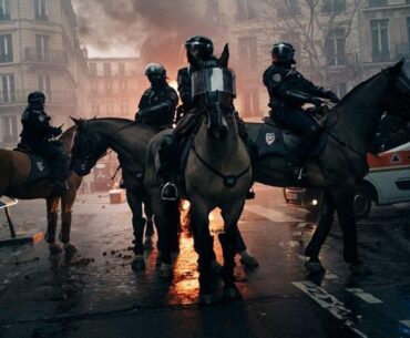 The riot police in France looks hella cool