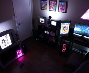 All lit up.