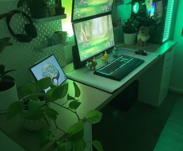 Just finished building. After advice on how to make things more aesthetic. I cannot have shelves unfortunately as I'm in a rental and I think I'll get a big white rug. Non RGB link: https://cdn.discordapp.com/attachments/506874904331681802/1147059301609902161/IMG_0707.jpg