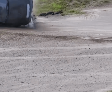 Driving in PubG.