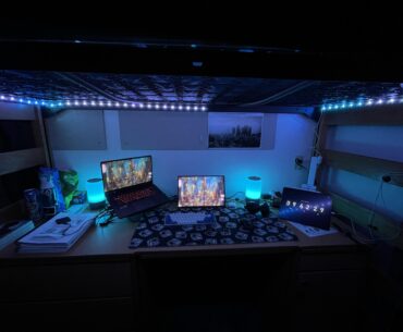 The dorm setup