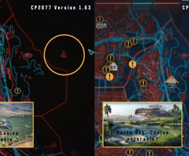 North Oak Casino may be added in 2.0, the map design has changed. and the streets go´s way further through the border.