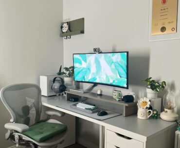 My friend's beautiful setup 🌱🧡