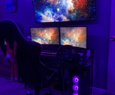 Here’s my battle station, more like space station lol