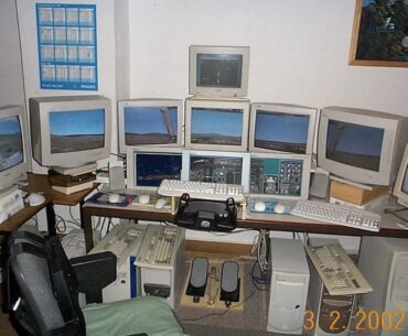 A flight sim battlestation from 2002