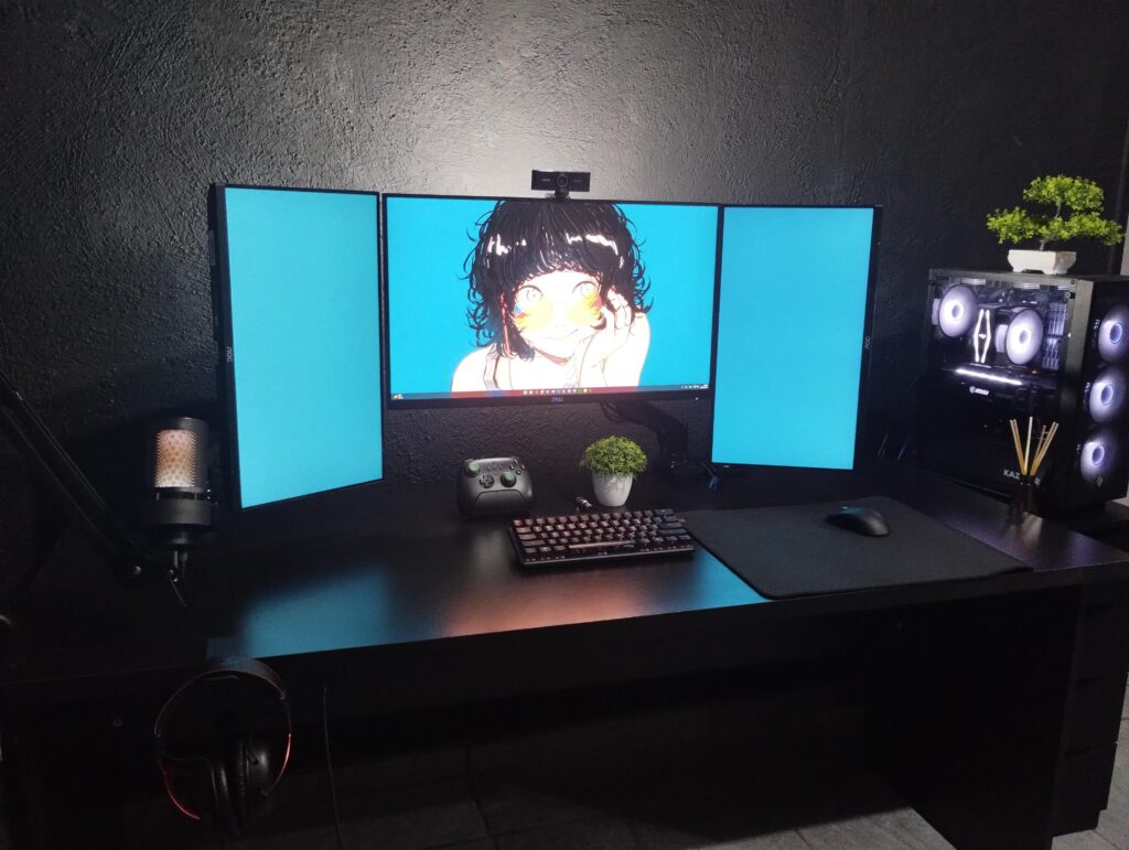 Finally managed to do a triple monitor setup!