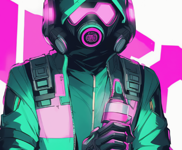 Cyberpunk man made by ai