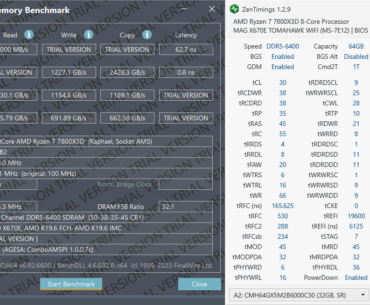 64GB Hynix M-Die 6000 -> 6400 OC timings - PASS 2