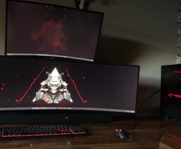I bought monitor arms and cleaned it up!! I’m very proud of it