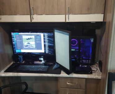 Dual Monitor PC Gaming Rig in an RV (specs in comments)