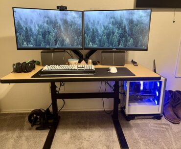 Found one of those indestructible office desks at a secondhand store so decided to put it to good use